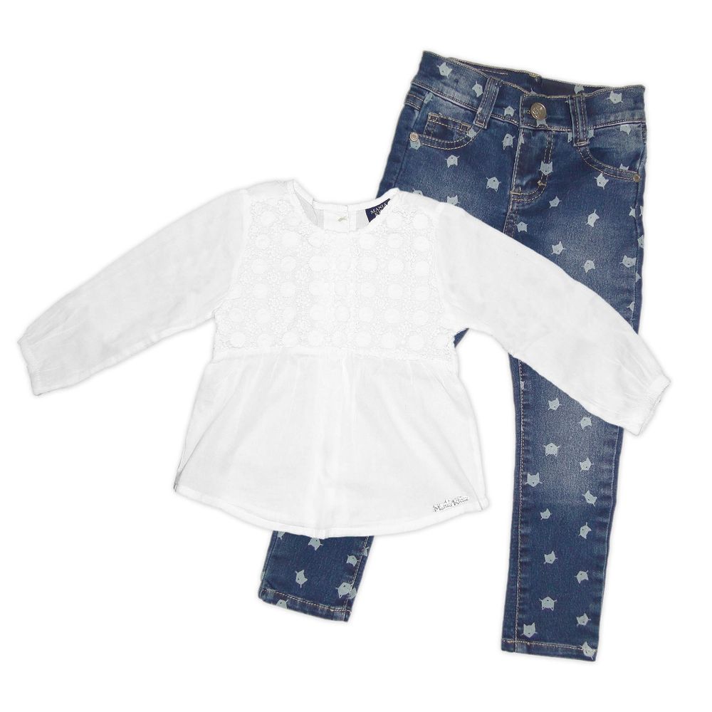 calça jeans branca para bebe