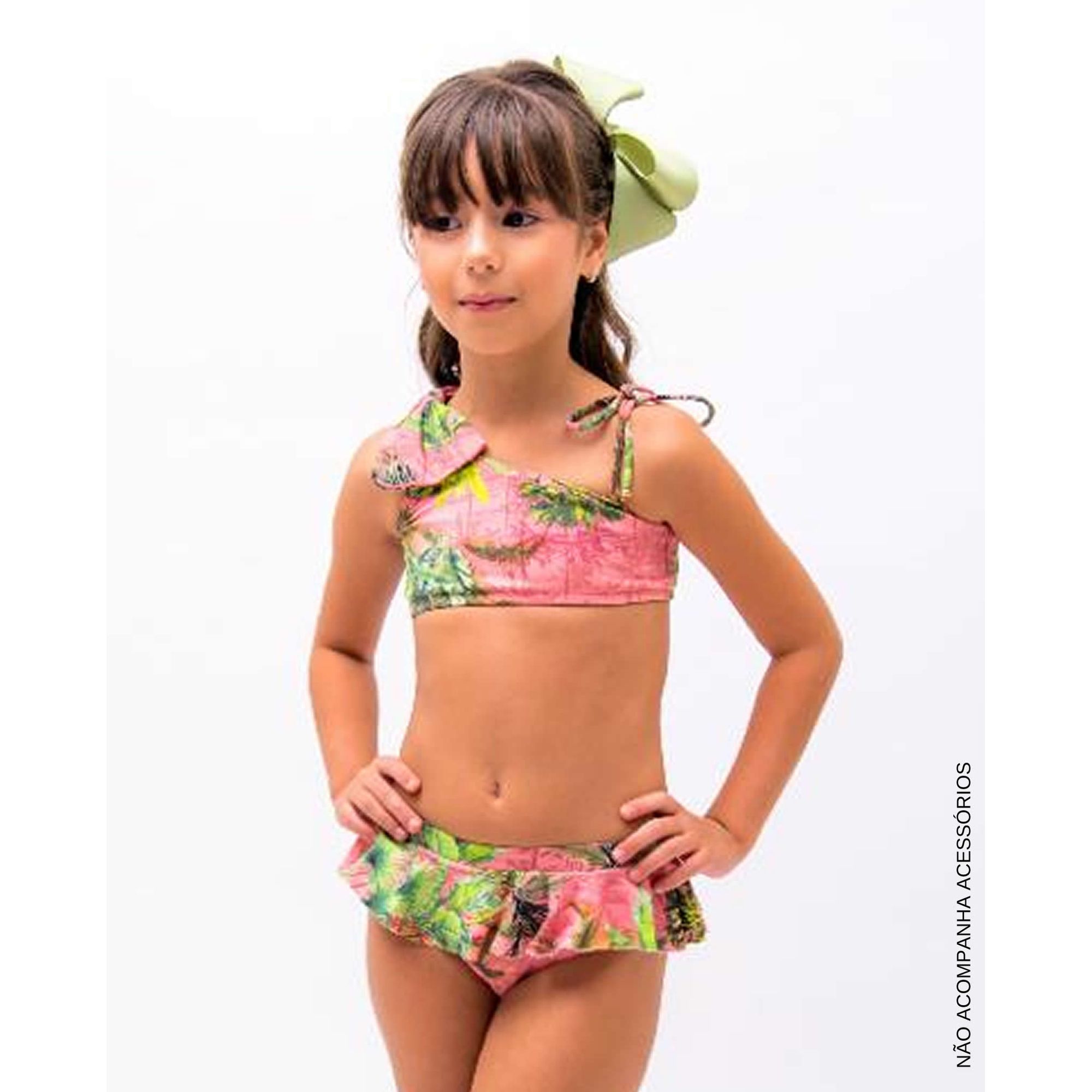 Moda Praia Infantil Biquini Goiaba Com Folhas Verdes E Laco Ombro Ecamelecamobile Moda Praia Infantil Biquini Goiaba Com Folhas Verdes E Laco Ombro Ecamelecamobile