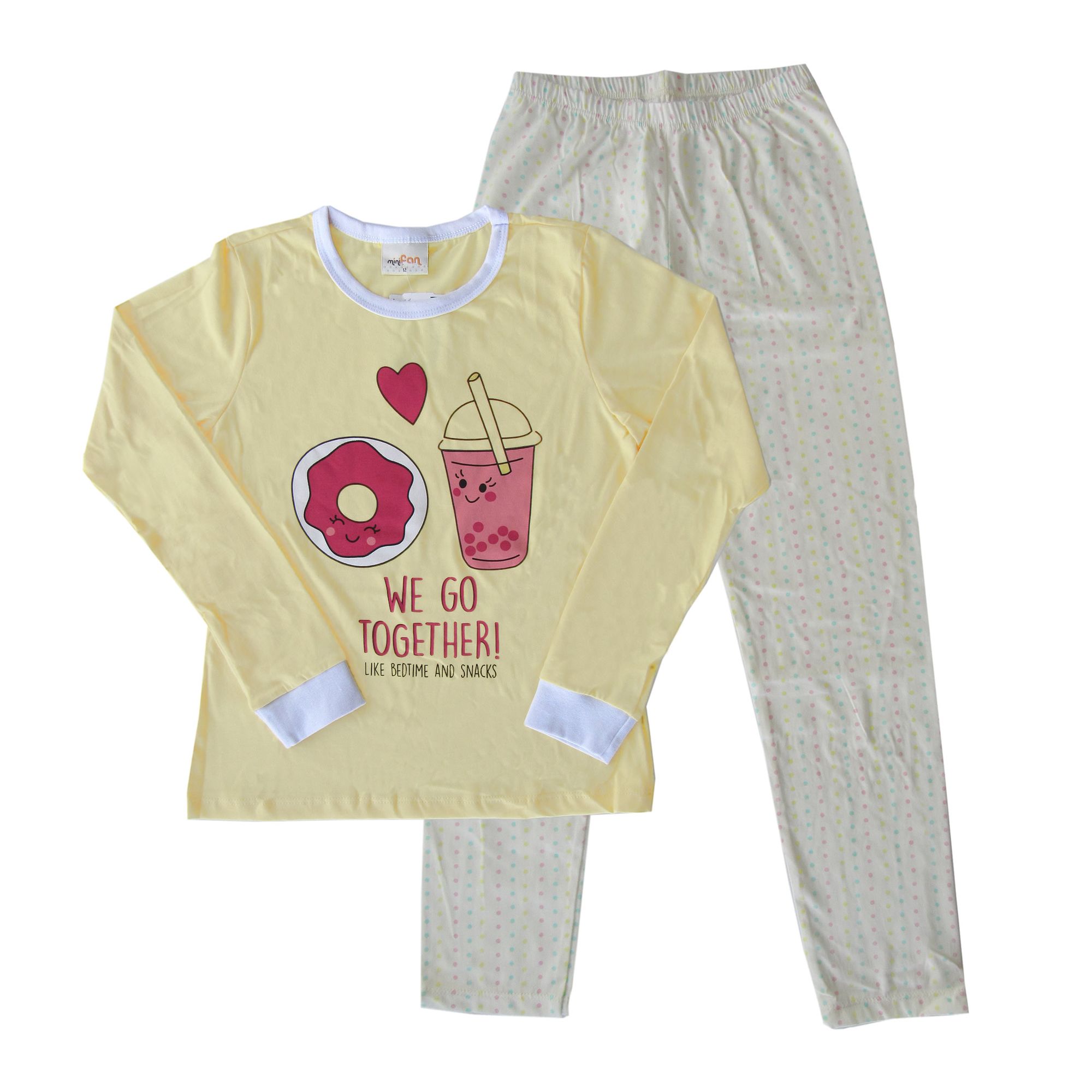 pijama-meninas-manga-longa-rosquinha-amarelo-claro-calca-bolinhas