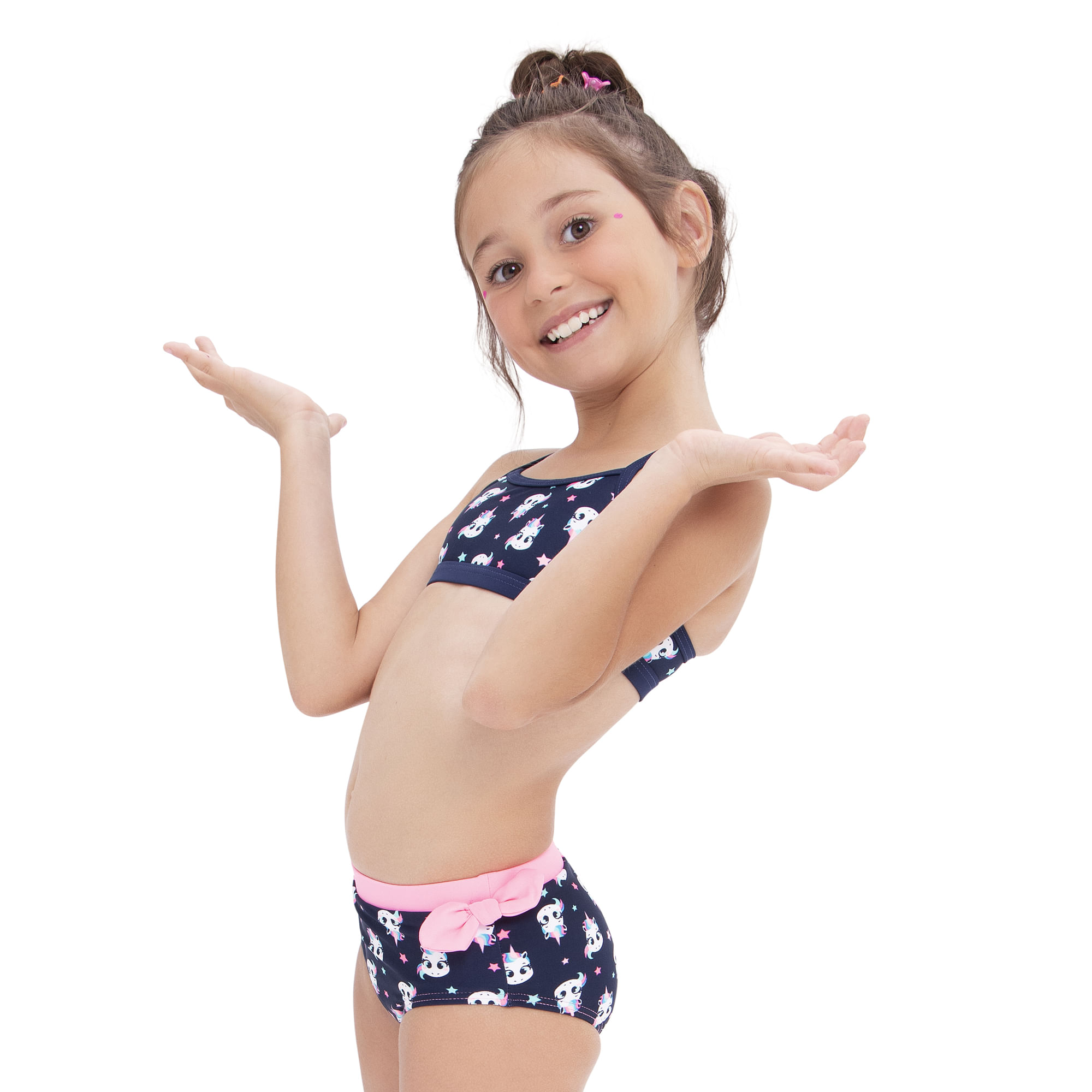 Moda Praia Infantil Biquini Unicornio Azul Marinho E Rosa Fluor Puket Ecamelecamobile Moda Praia Infantil Biquini Unicornio Azul Marinho E Rosa Fluor Puket Ecamelecamobile