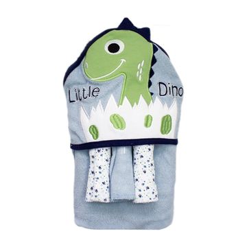 kit-toalha-bebe-azul-com-3-toalhinhas-dino-verde