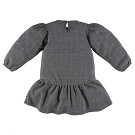 vestido-infantil-manga-longa-malha-jacquard-xadrez-cinza-2