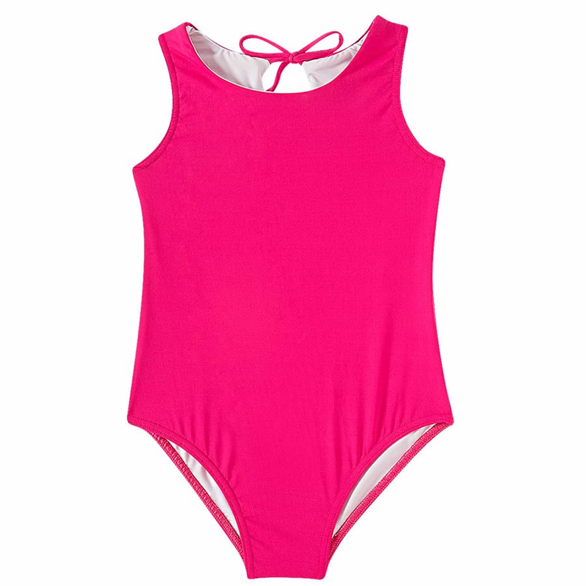 Maiô Infantil Natação Liso Pink Tip Top - EcaMeleca
