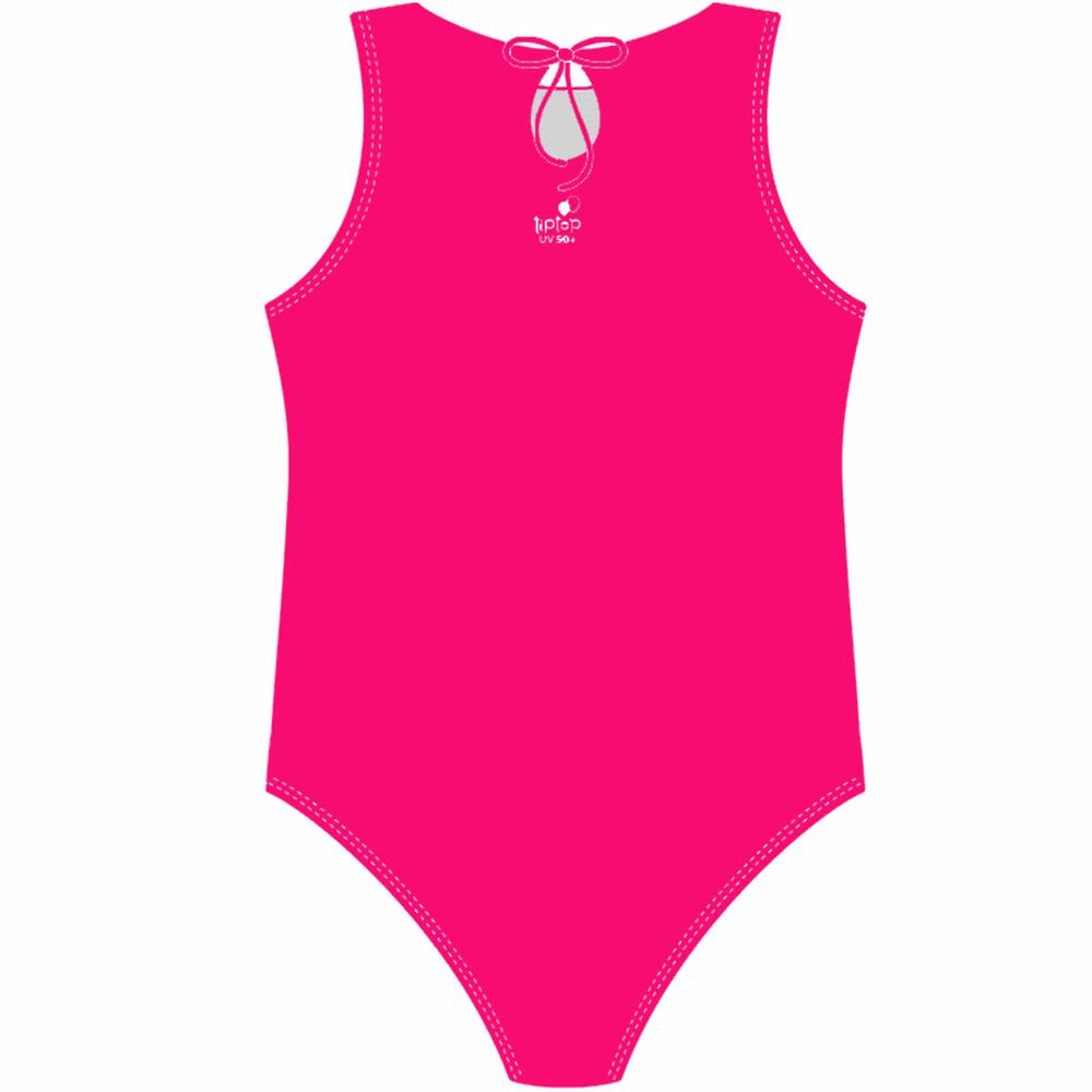 Maiô Infantil Natação Liso Pink Tip Top - EcaMeleca