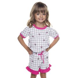 pijama-meninas-curto-quadriculado-moranguinhos-1