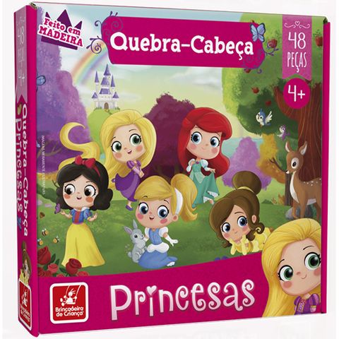 Jogo Quebra Cabeca Infantil Princesas - 28 Pecas Grandes