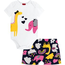 conjunto-bebe-body-branco-e-short-estampa-girafa-amarela-e-elefante-rosa-1