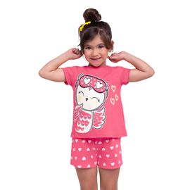 pijama-infantil-meninas-curto-rosa-corujinha-1