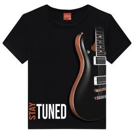 camiseta-meninos-manga-curta-preta-guitarra-stay-tuned-2