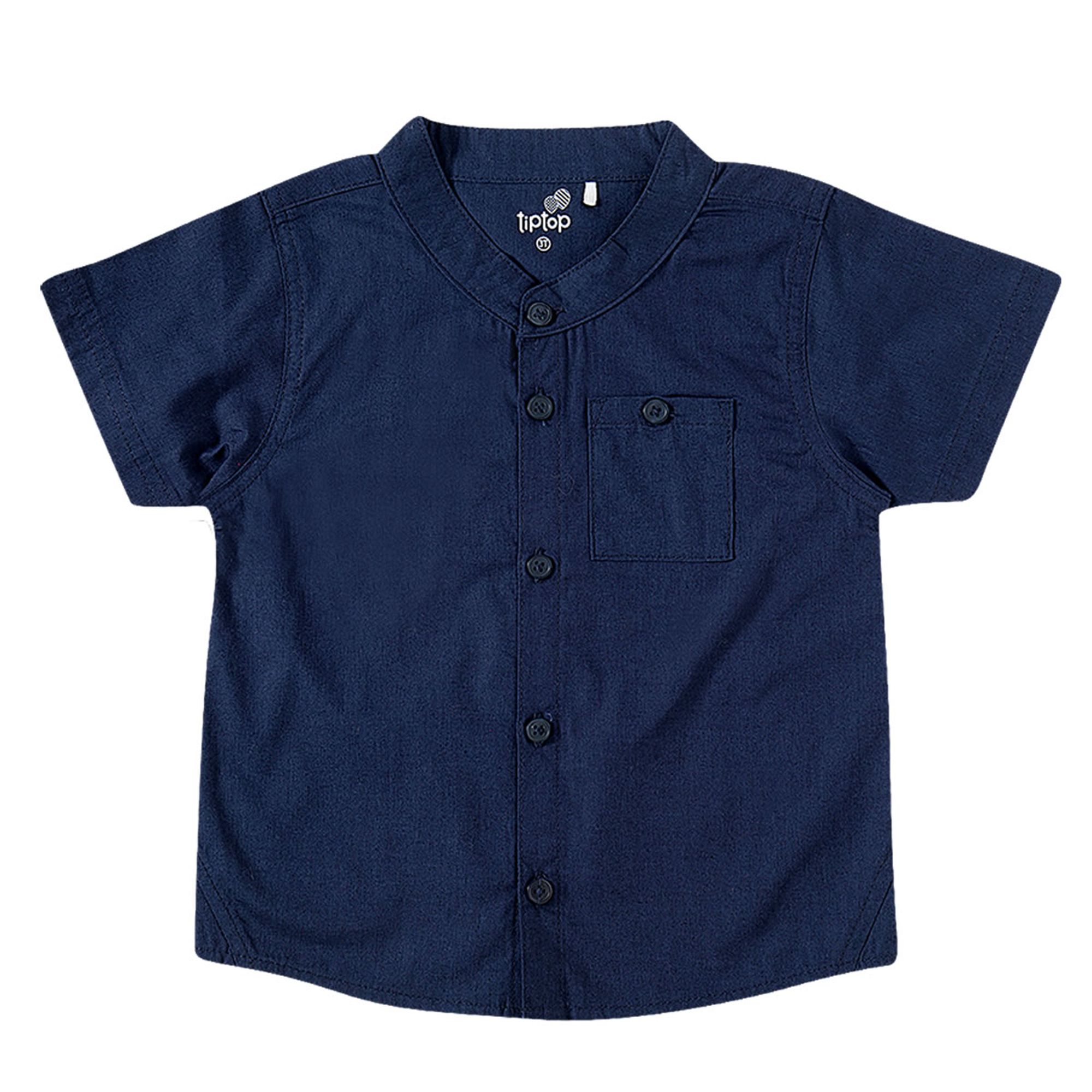 camisa-infantil-azul-marinho-manga-curta-tricoline-gola-padre