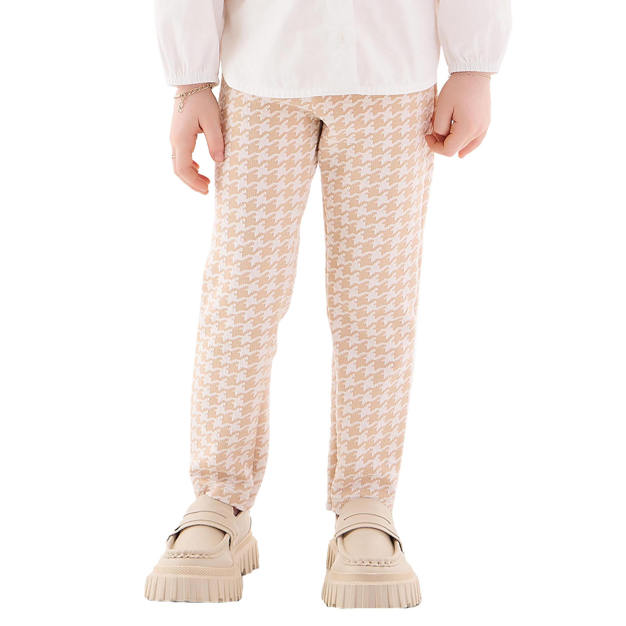 Conjunto Saia Menina TALLWH - Jacquard Manga Bufante Xadrez