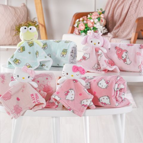 Kit Presente Bebês Manta Estampada e Naninha Sapo Verde Hello