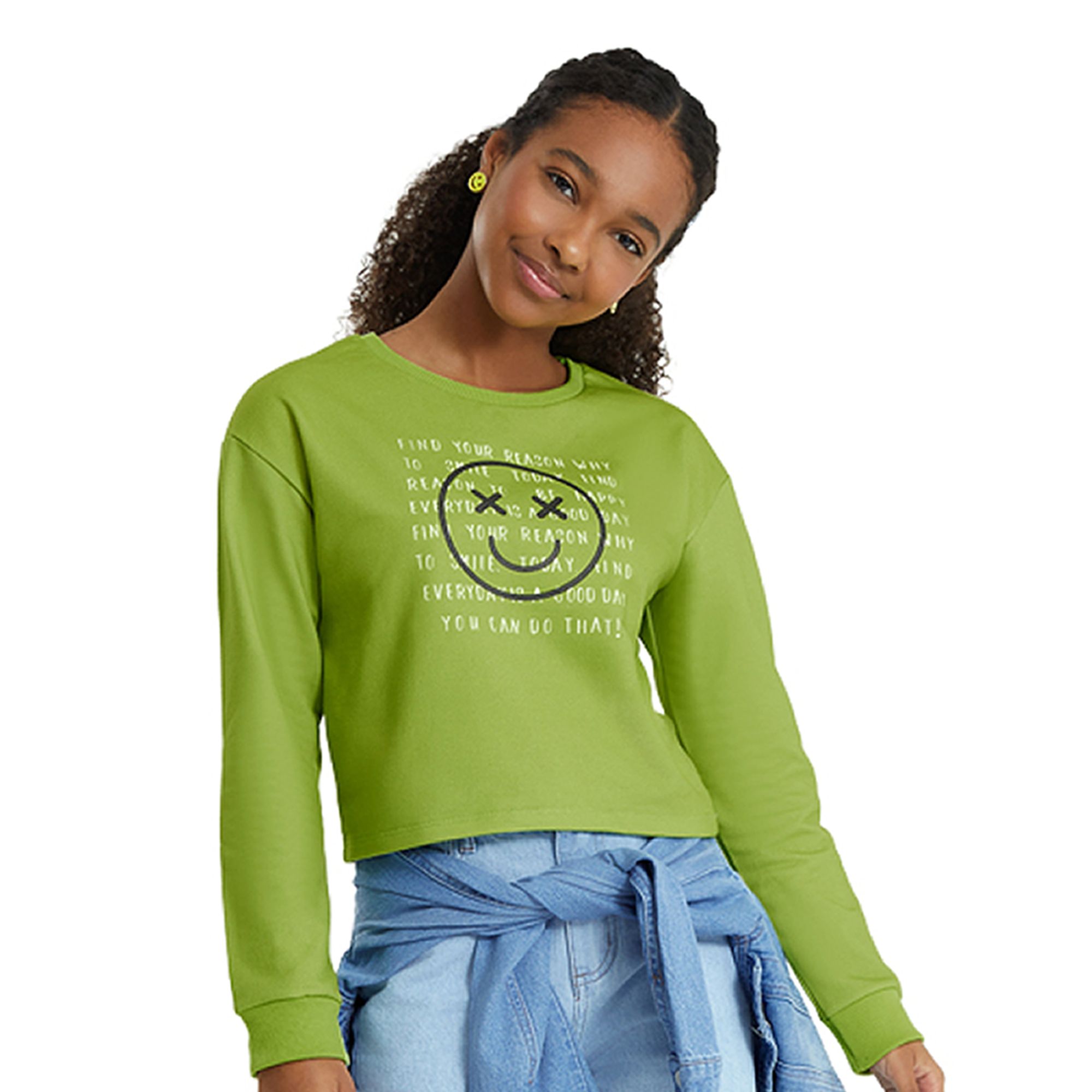 blusao-infantil-teen-moletinho-cropped-verde-smile-1