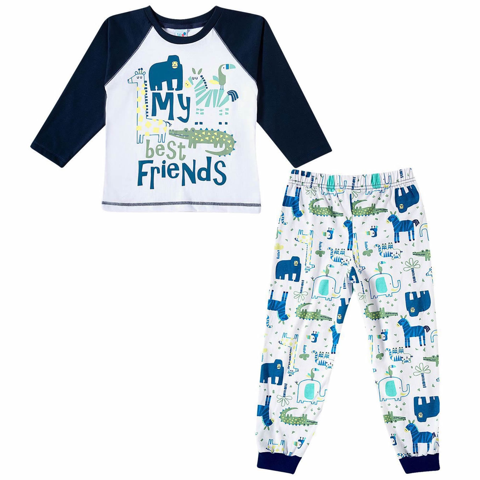 pijama-infantil-longo-malha-algodao-branco-e-azul-animais-safari