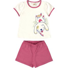 pijama-curto-meninas-camiseta-gato-e-cachorro-e-short-rosa-2