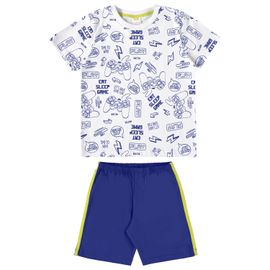 Pijama-Meninos-Curto-Malha-Branco-e-Azul-Sleep-Game-2