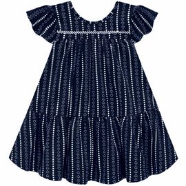 vestido-infantil-cotton-azul-marinho-coracoezinhos-brancos-milon-2