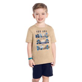 conjunto-meninos-camiseta-amendoa-skates-e-bermuda-azul-marinho