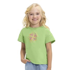 camiseta-infantil-manga-curta-verde-trevo-glitter