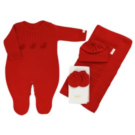 saida-de-maternidade-bebe-trico-vermelho-kit-5-pecas-1