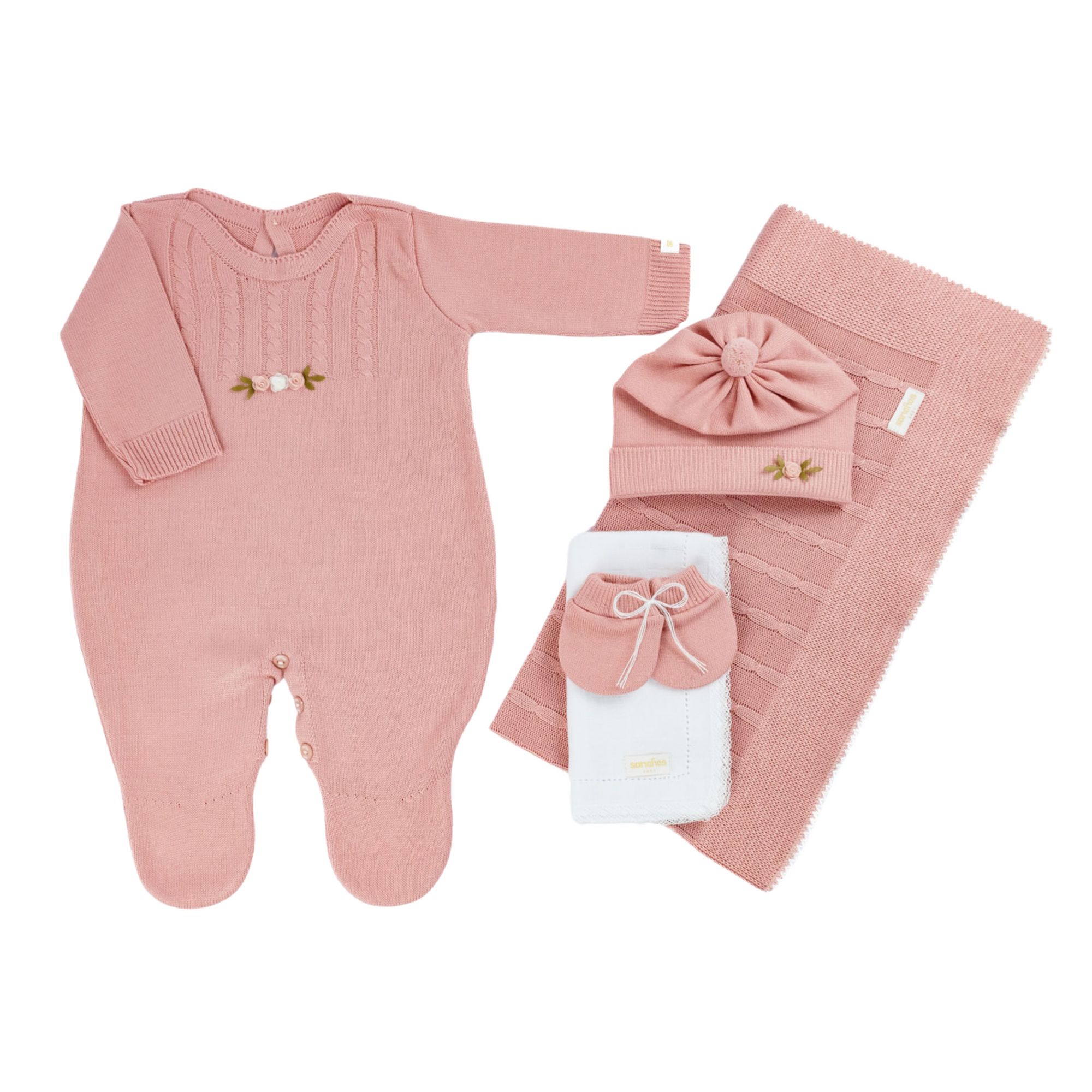 Saida-de-Maternidade-Trico-Macacao-Rosa-Abricot-Kit-5-Pecas-1