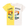 Conjunto-Infantil-Camiseta-Beach-Amarela-e-Branca-e-Bermuda-Azul-3