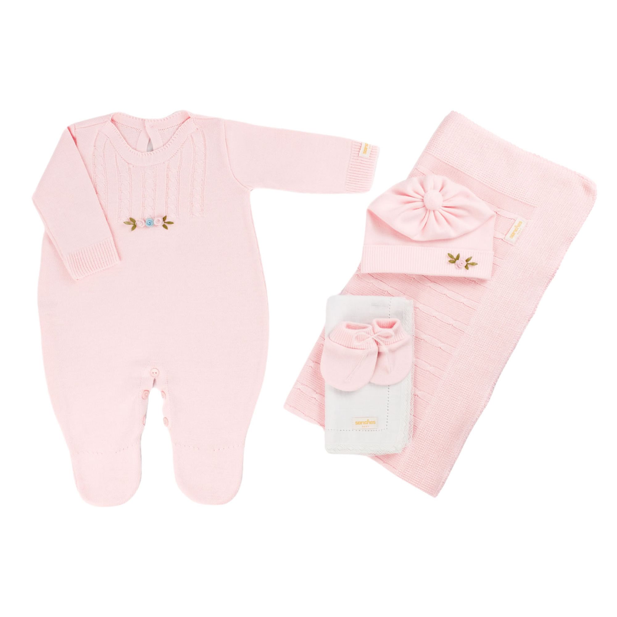 Saida-de-Maternidade-Trico-Macacao-Rosa-Claro-Kit-5-Pecas-1