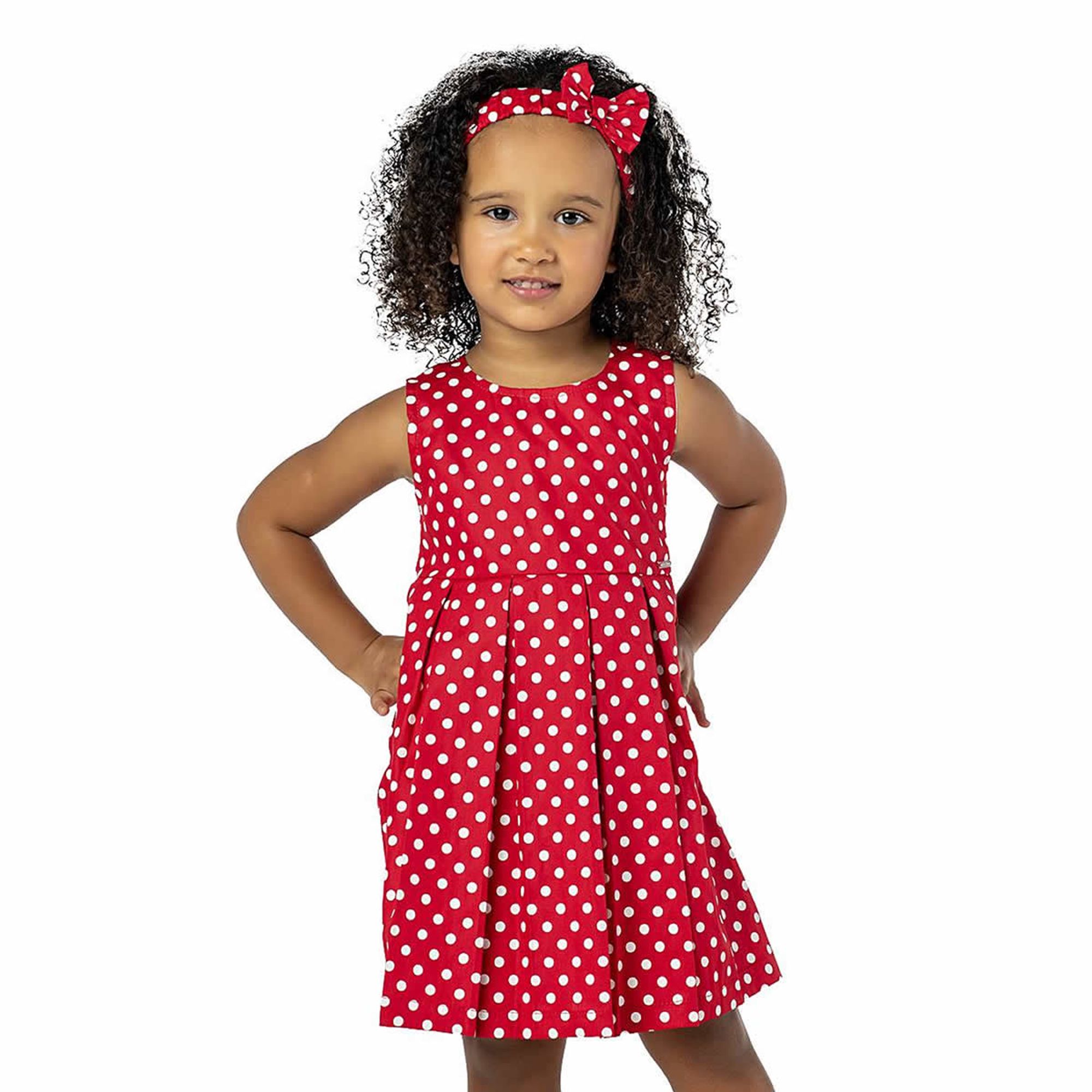 vestido-infantil-vermelho-com-bolinhas-brancas-pregas-1