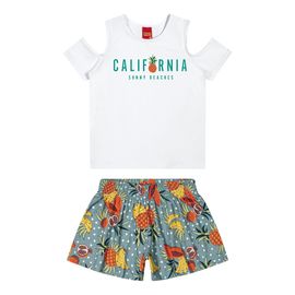 Conjunto-Infantil-Blusa-Branca-California-e-Short-Verde-Tropical-2