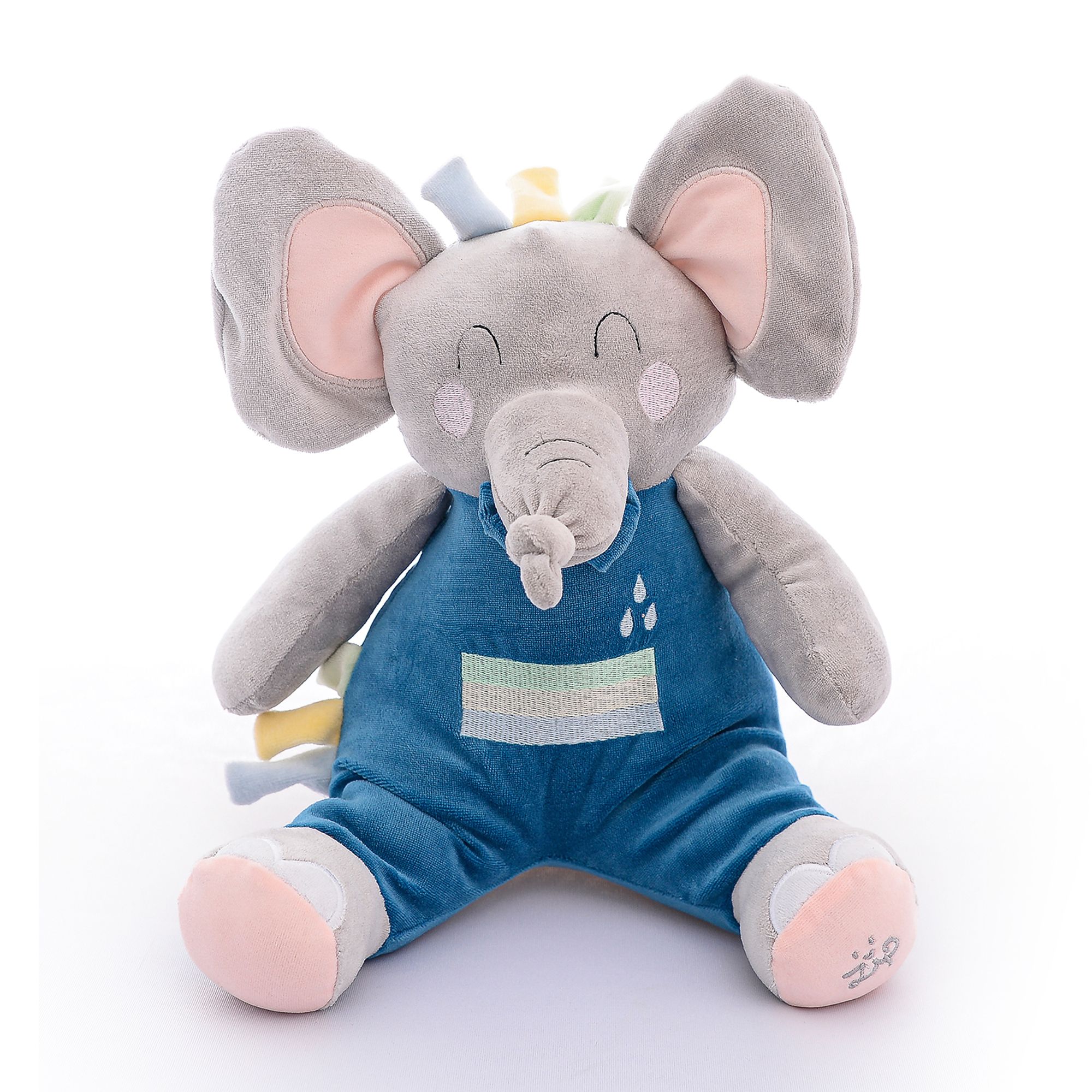 Boneco-Pelucia-elefante-cinza-e-Azul-Colecao-Safari-Zip-Toys