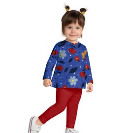 Conjunto-Meninas-Blusa-Manga-Longa-Azul-Flores-e-Legging-Vermelha-1