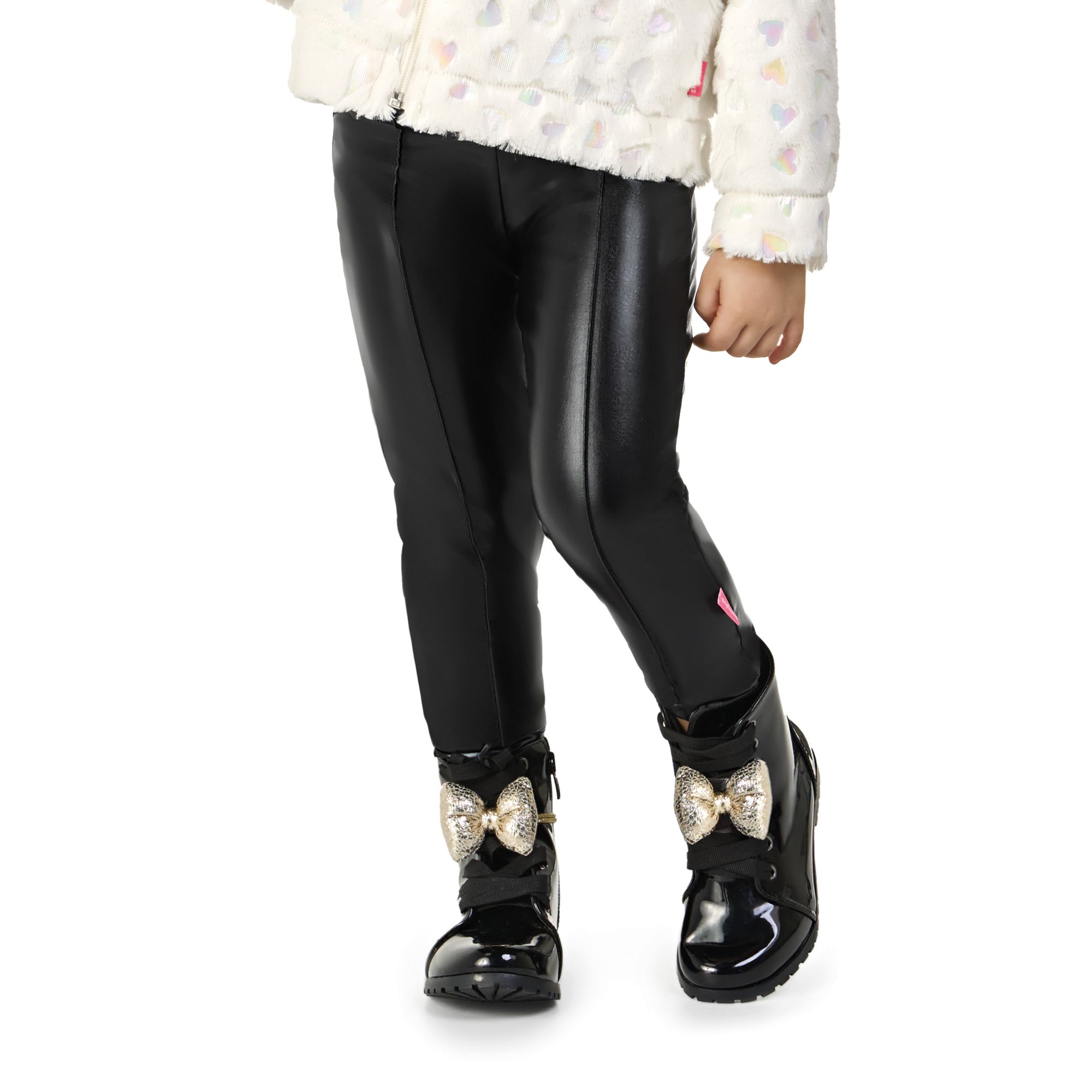 Calca-Legging-Meninas-Tecido-Foil-Cirre-Brilho-Preta-Costura-1