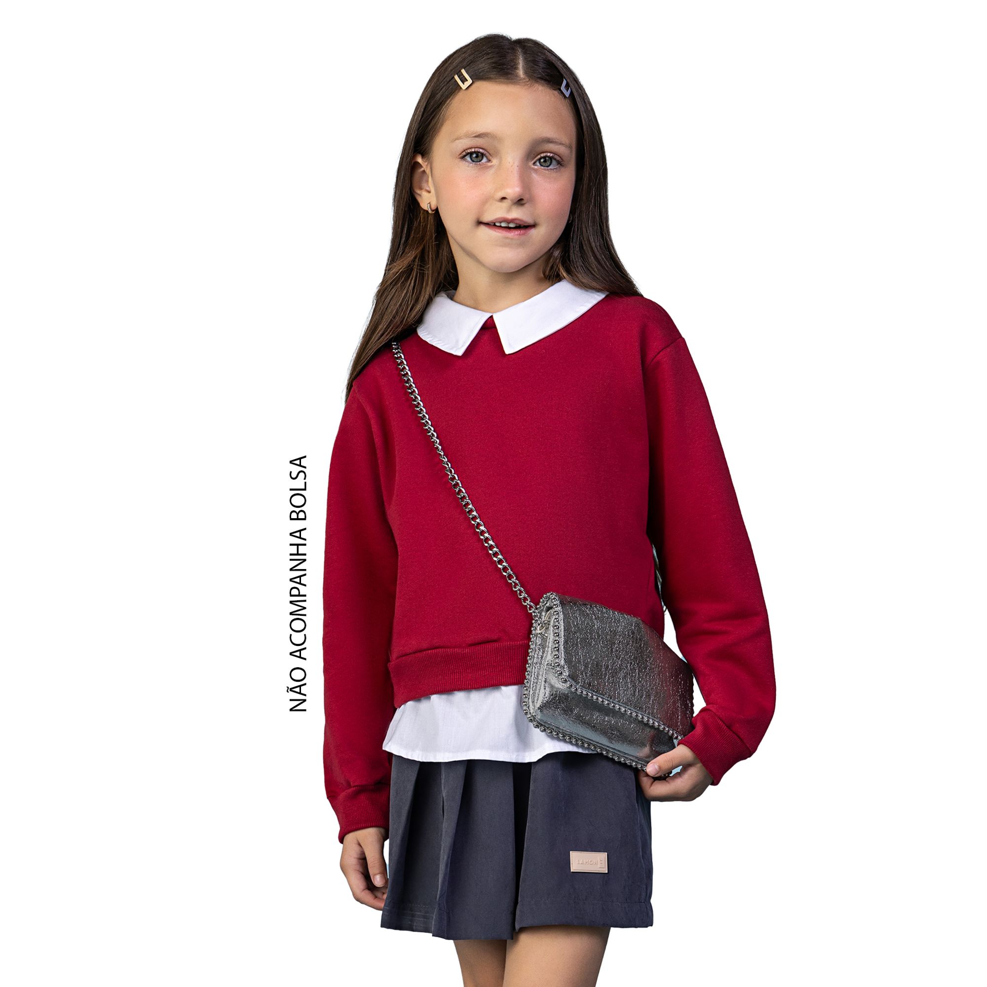 Conjunto-Infantil-Blusa-Vermelha-Camisa-Costurada-e-Saia-Cinza-1