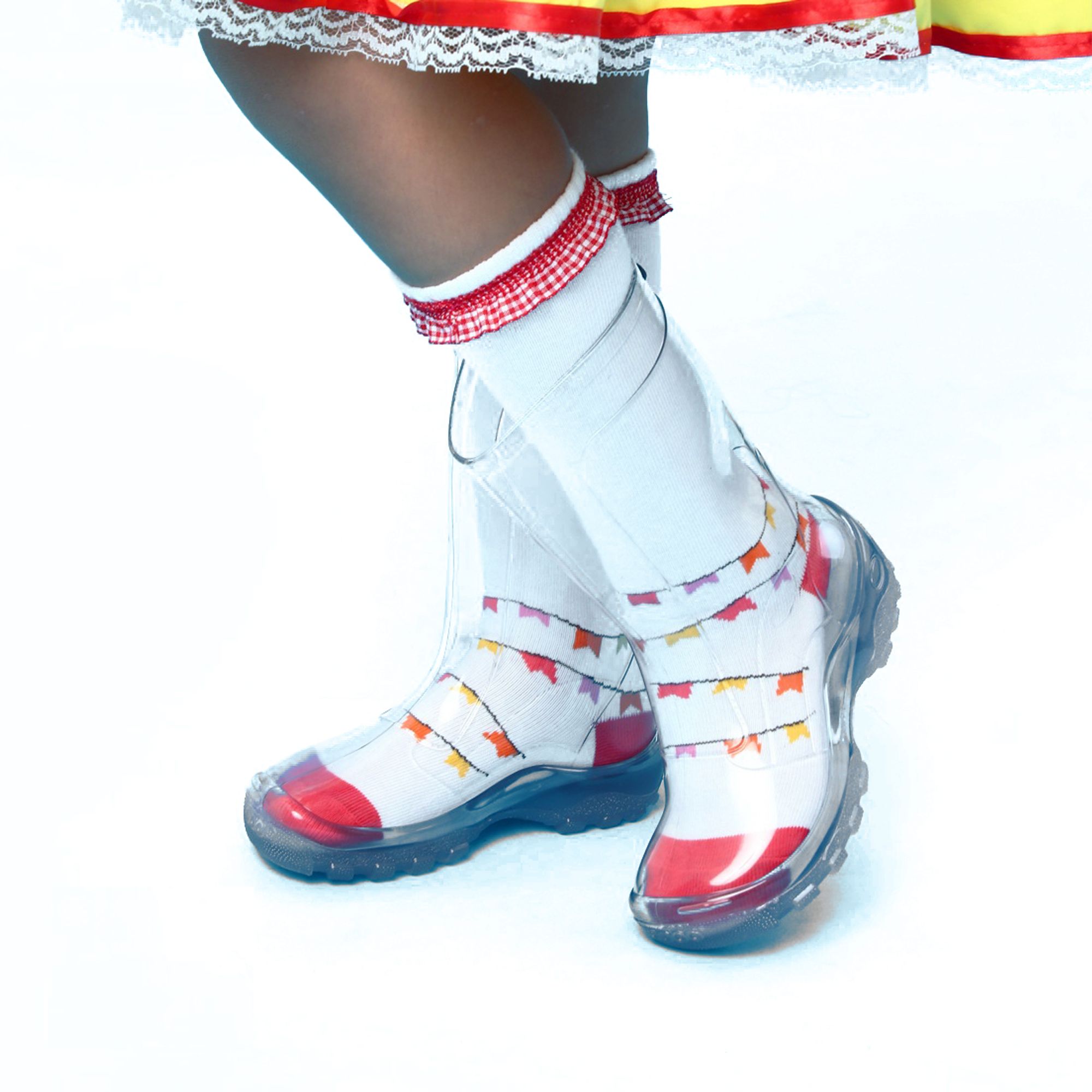 Meia-Infantil-34-Junina-Branca-Bandeirinhas-Badado-3D-Vermelho-1