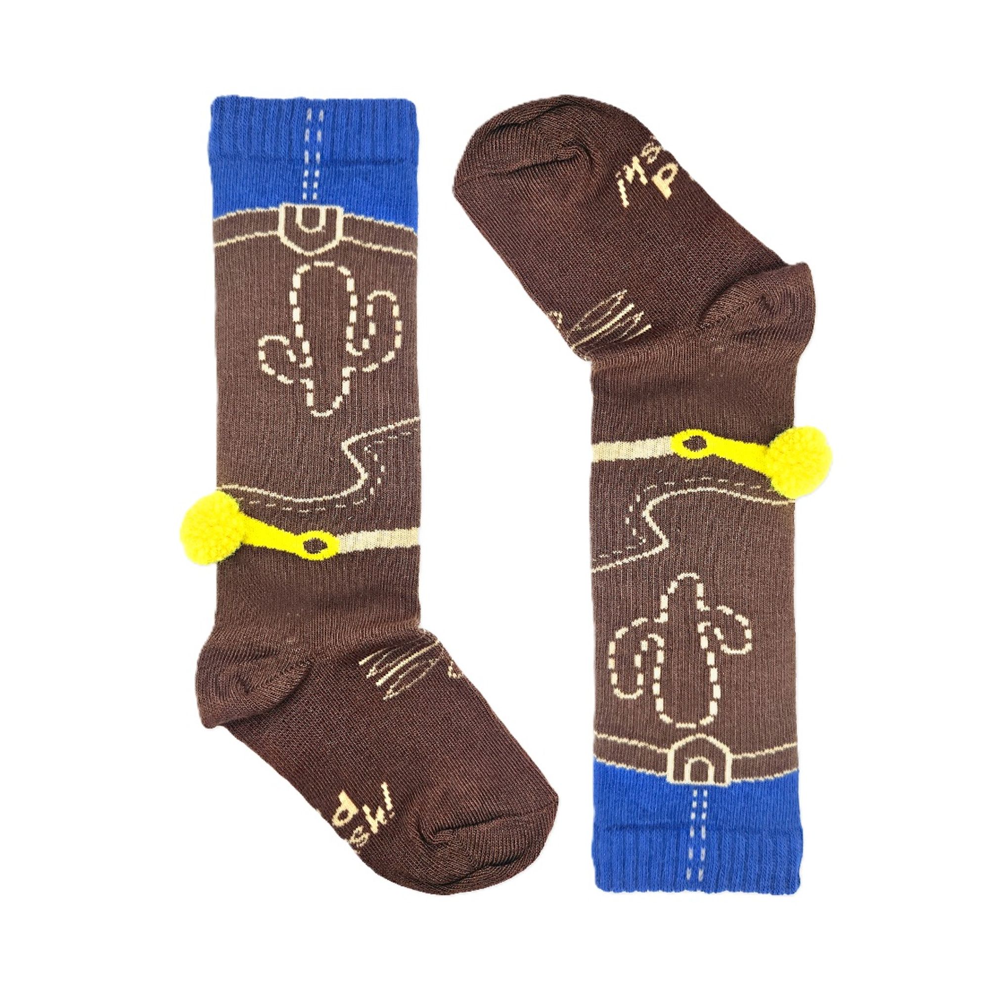 meia-infantil-34-cowboy-faroeste-espora-pompom-3d-1