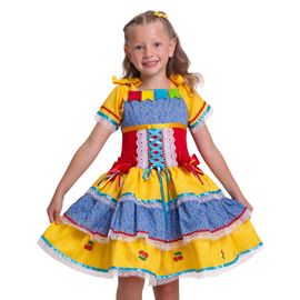 -Vestido-Infantil-Junino-Bandeirinhas-e-Cerejas-Azul-e-Amarelo-1