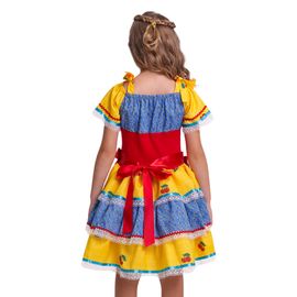 -Vestido-Infantil-Junino-Bandeirinhas-e-Cerejas-Azul-e-Amarelo-2