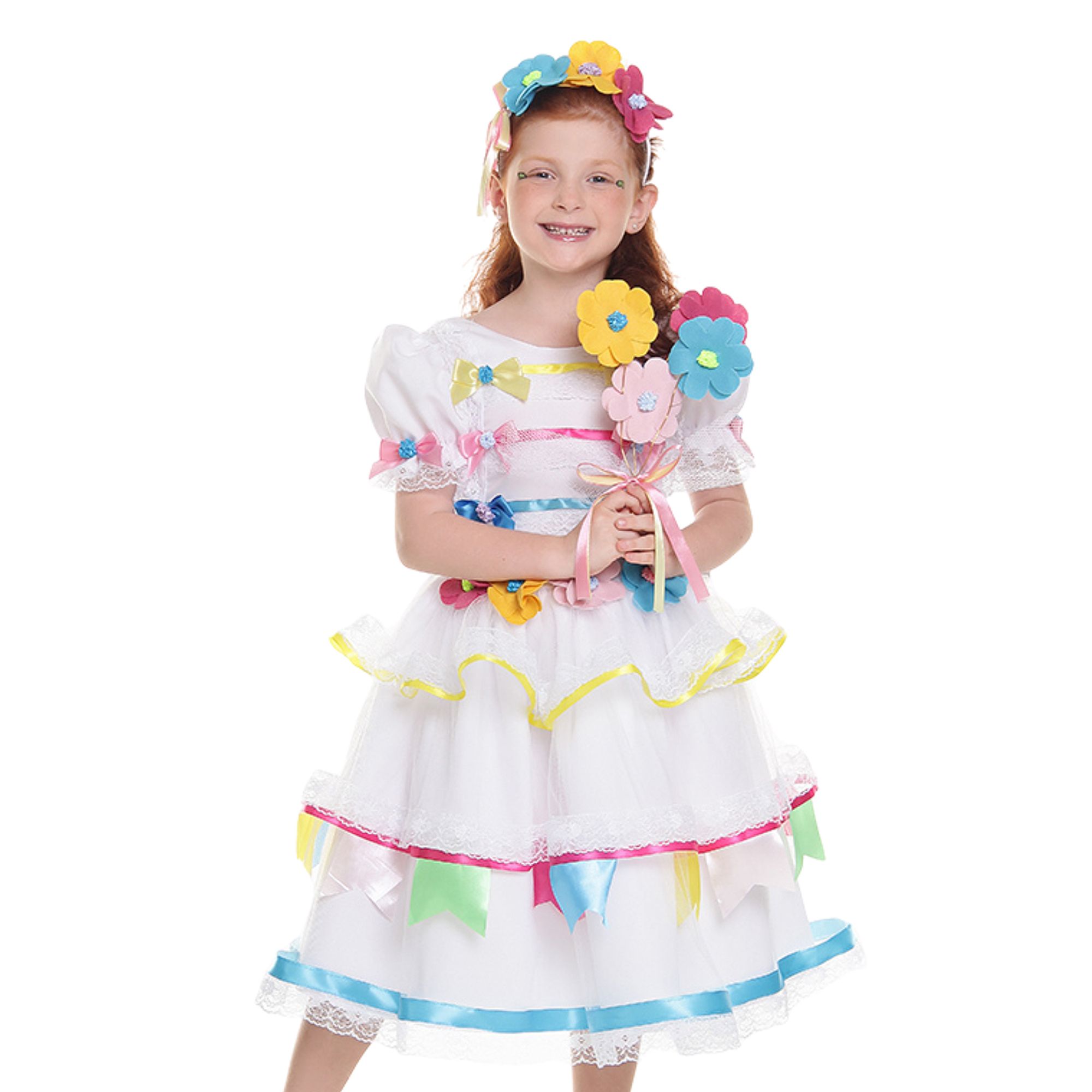 Vestido-Infantil-Junino-Noiva-Flores-Com-Tiara-e-Buque-1