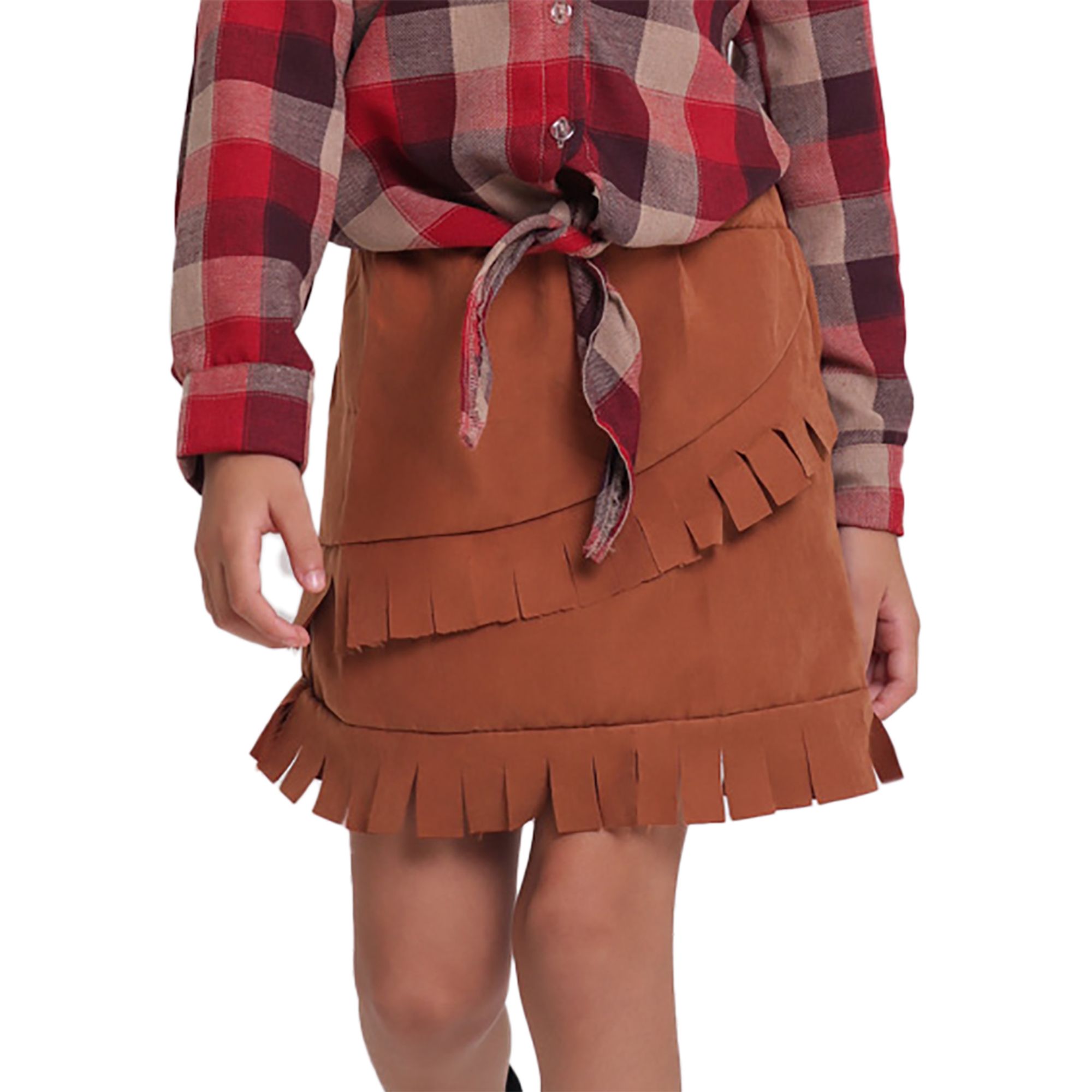 Saia-Infantil-Junina-Country-com-Franja-Caramelo-1