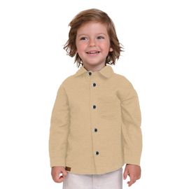 Camisa-Social-Meninos-Manga-Longa-Tricoline-Linho-Amendoa-1