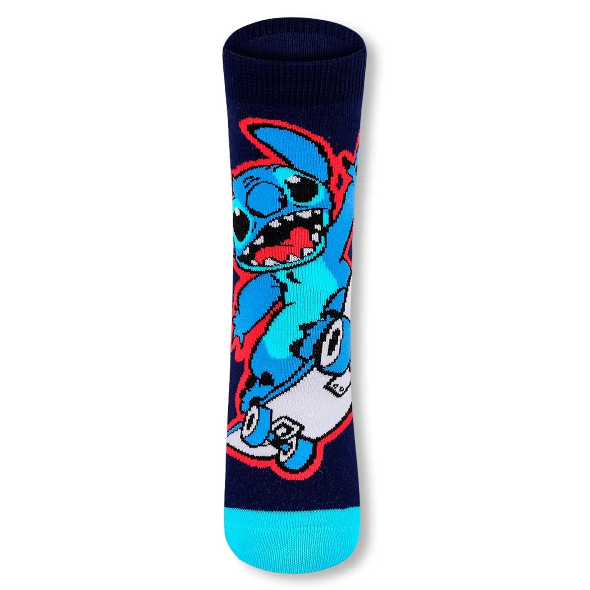 Meia-Kids-Cano-Medio-Azul-Marinho-Lilo-Stitch-Lupo-1