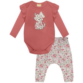 Conjunto-Bebes-Body-ML-Babados-Rosa-Ipe-e-Calca-Florzinhas-2