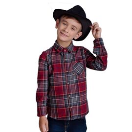 camisa-infantil-junina-xadrez-flanela-vermelha-e-grafite-