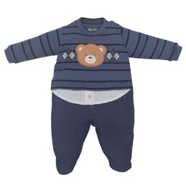 Macacao-Bebe-Longo-Trico-Ursinho-Bordado-e-Azul-Jeans
