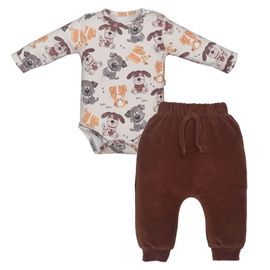 Conjunto-Bebes-Body-ML-Cachorrinhos-e-Calca-Saruel-Veludo-Marrom-1