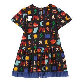 Vestido-Infantil-Fabula-Malha-Preto-Estampa-Cosmotipo-Barra-Babados-2