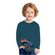 Camiseta-Infantil-Manga-Longa-Carro-em-Chamas-Azul-Petroleo-1