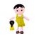 Boneca-em-Plush-Gisele-Vestido-Veludo-Verde