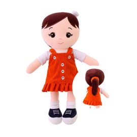 Boneca-em-Plush-Nanda-Vestido-Veludo-Laranja