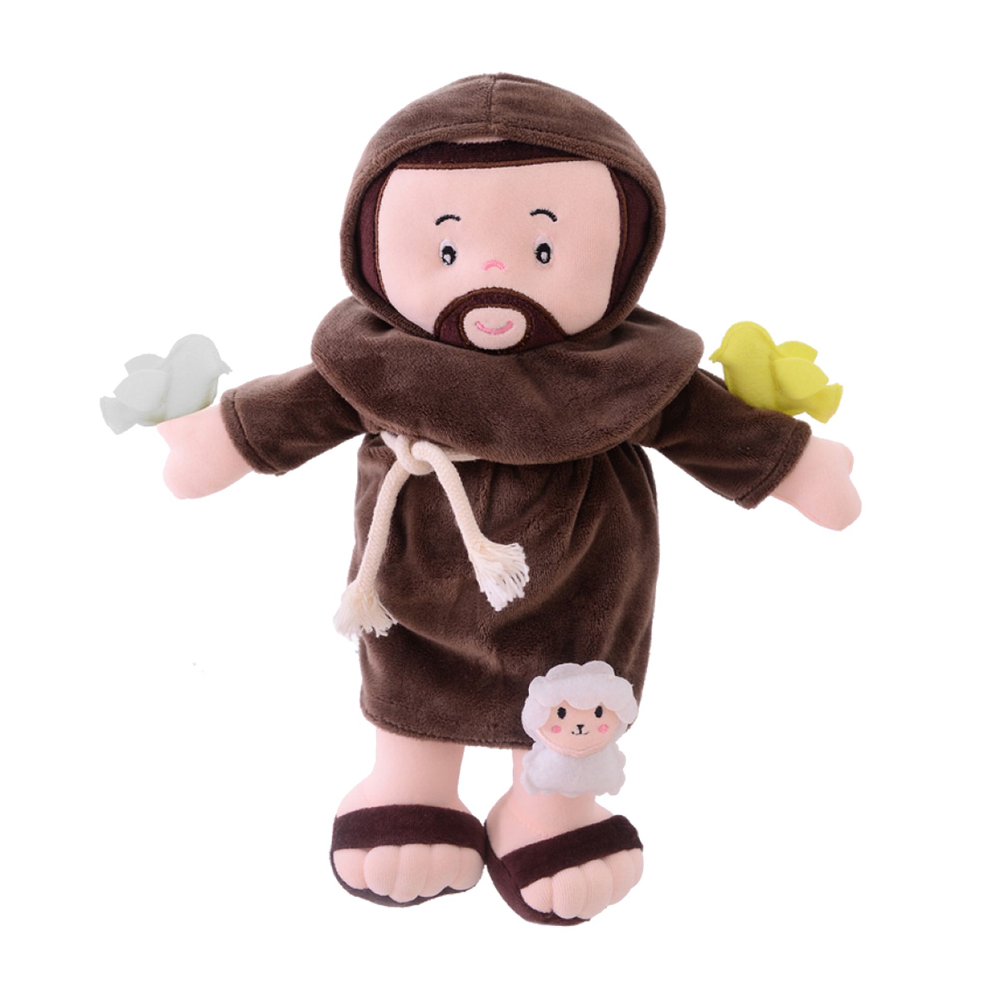 Boneco-Pelucia-Religioso-Sao-Francisco-de-Assis-Zip-Toys